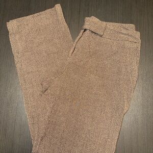 Rafaella Women's Brown Mini Houndstooth Tweed Trousers